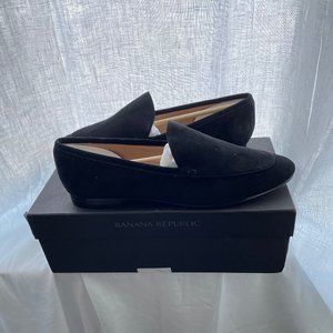 Banana Republic Demi Suede Loafer Black